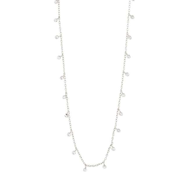 Priser på Pilgrim MAJA halskæde med krystal charms sølvbelagt