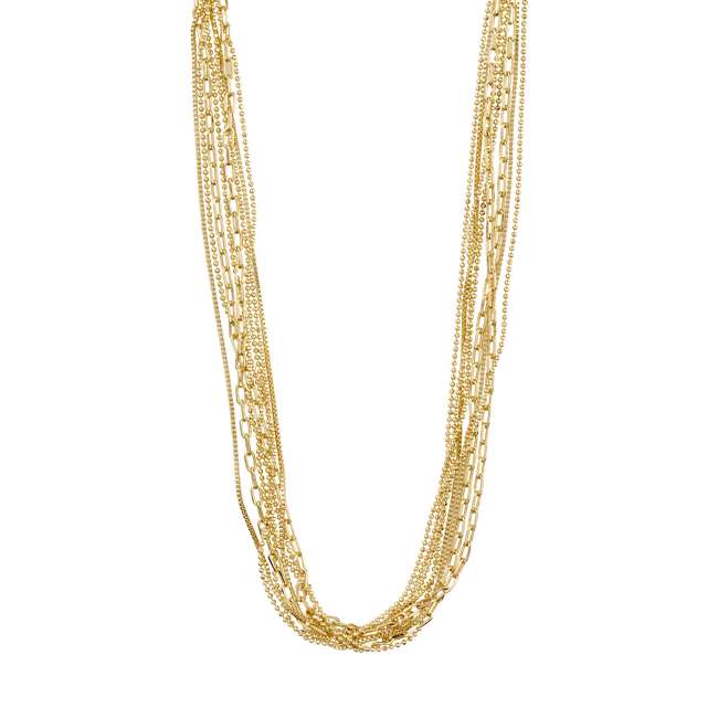 Priser på Pilgrim LILY chain halskæde guldbelagt