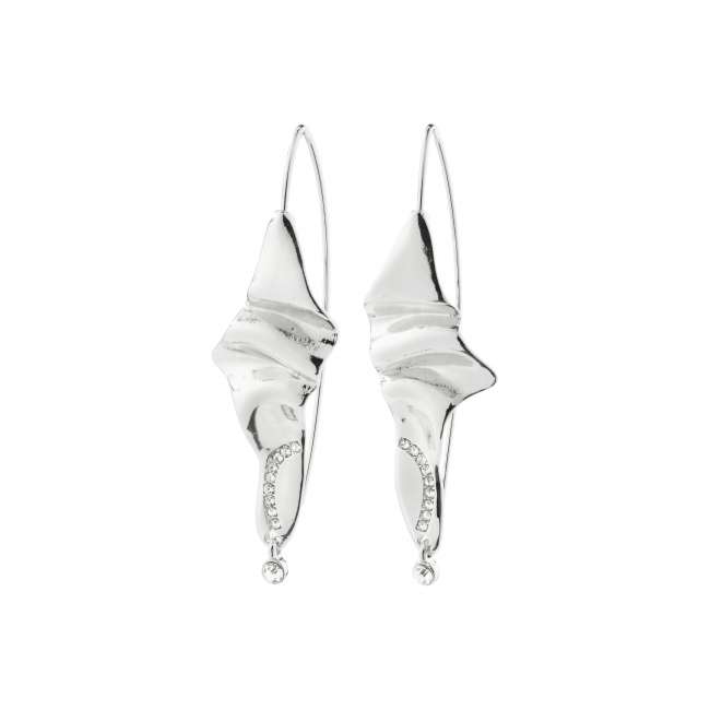Priser på Pilgrim LEARN recycled krystal øreringe sølvbelagt