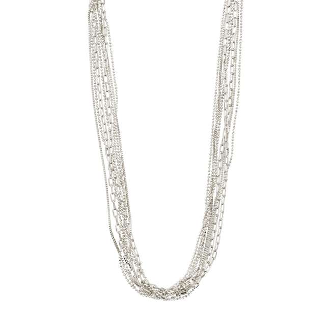 Priser på Pilgrim LILY chain halskæde sølvbelagt