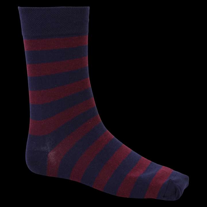 Priser på Carnét Herre Strømper - Navy - Rød Print/40/43