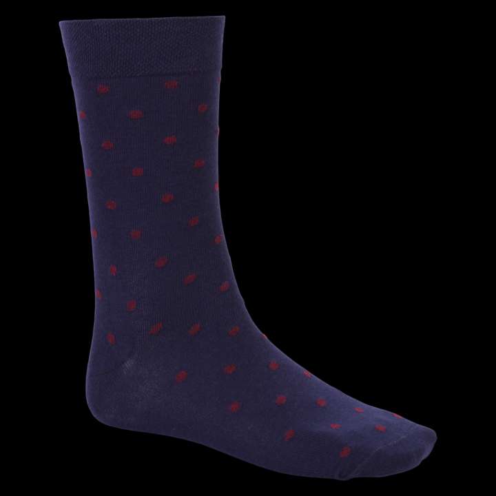 Priser på Carnét Herre Strømper - Navy - Rød Print/44/47