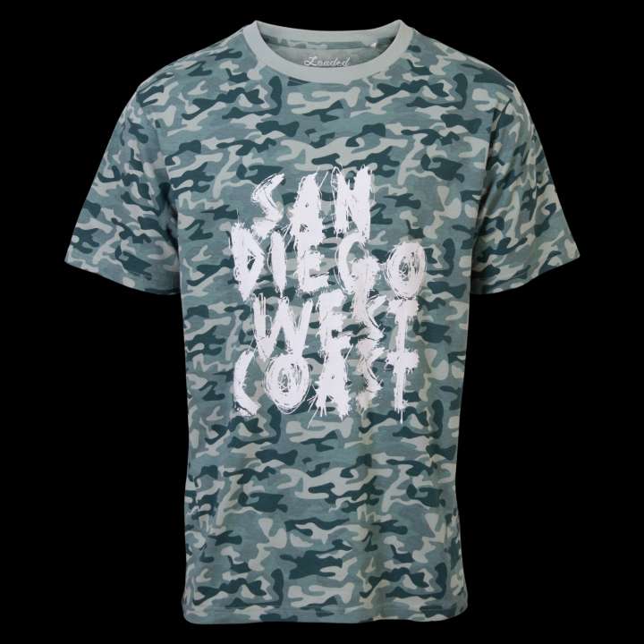 Priser på Loaded Mass Herre T-shirt - P20 AOP Mint Camou - L