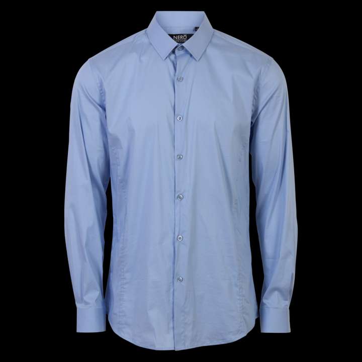 Priser på Nero Modena Herre Skjorte - Sky Blue - 3XL