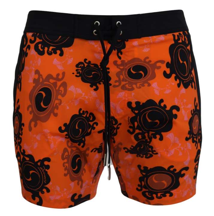 Priser på Dsquared2 Orange Sort Bade Shorts
