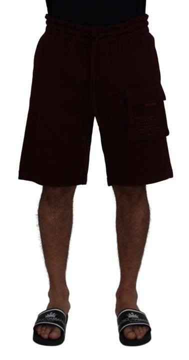 Priser på Dolce & Gabbana Maroon Bermuda Shorts