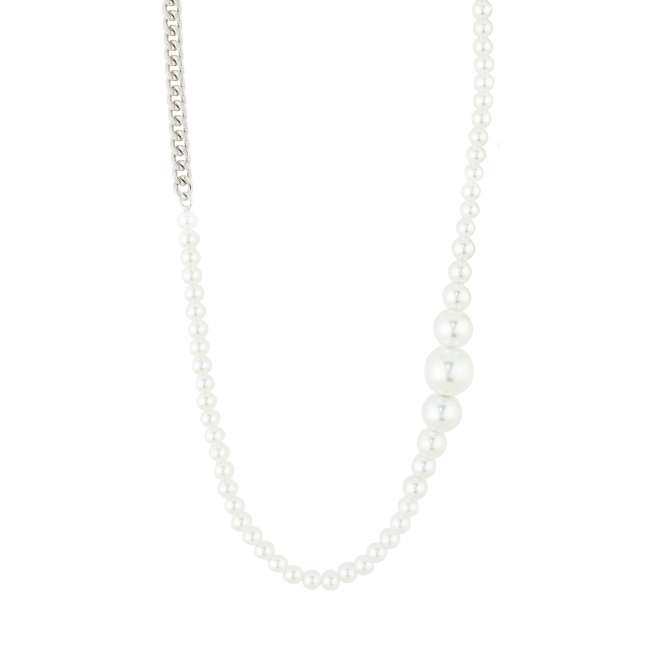 Priser på Pilgrim RELANDO perle halskæde sølvbelagt