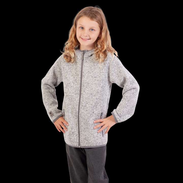Priser på Steenholt Ocean Børne Fleecejakke - Light Grey - 146/152