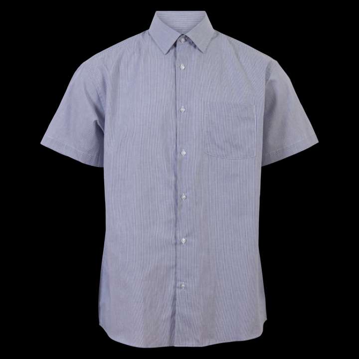 Priser på Carnét Oak Herre Kortærmet skjorte - Navy Stripe - M