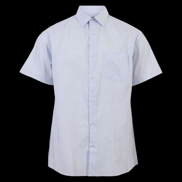 Priser på Carnét Oak Herre Kortærmet skjorte - Light Blue Stripe - XL