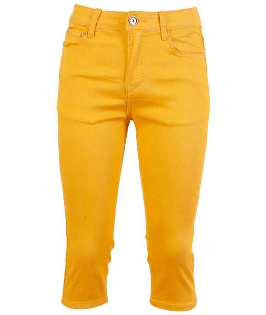 Priser på BS Jeans Dame Knickers - Mustard - 36