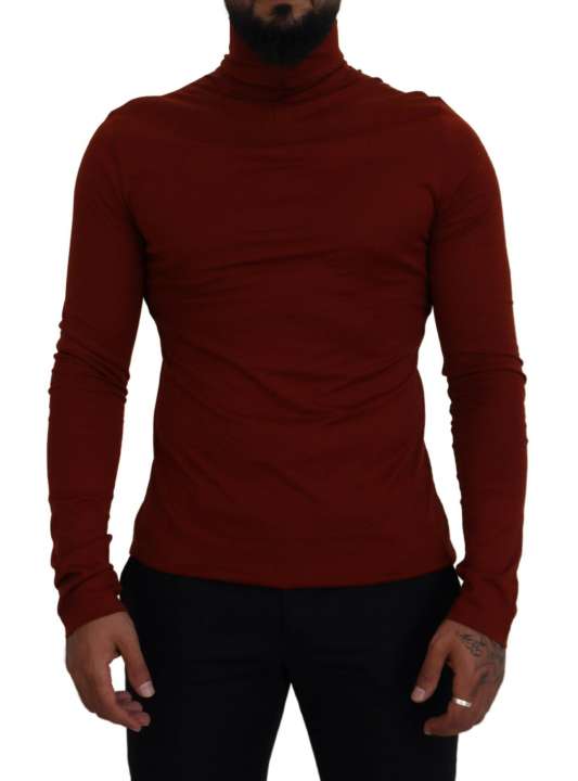 Priser på Dolce & Gabbana Maroon Bomuld Sweater