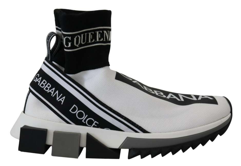 Priser på Dolce & Gabbana Hvid Sort Sorrento Sneakers