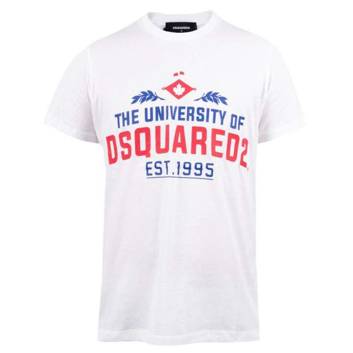 Priser på Dsquared2 Hvid T-Shirt