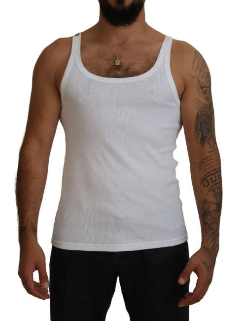 Priser på Dolce & Gabbana Bomuld Hvid Undertrøje T-shirt