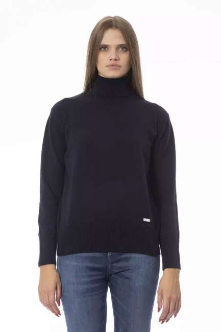 Priser på Baldinini Trend Blå Uld Sweater