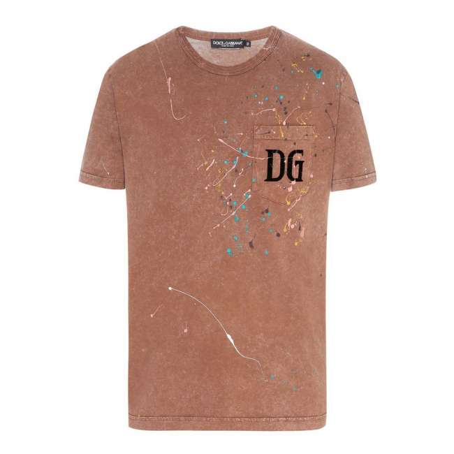 Priser på Dolce & Gabbana Brun Bomuld T-Shirt