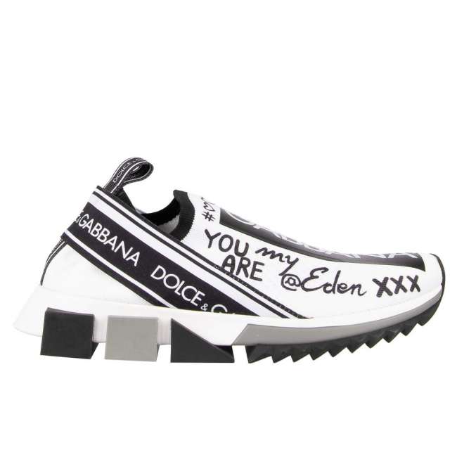 Priser på Dolce & Gabbana Hvid Polyester Sneakers