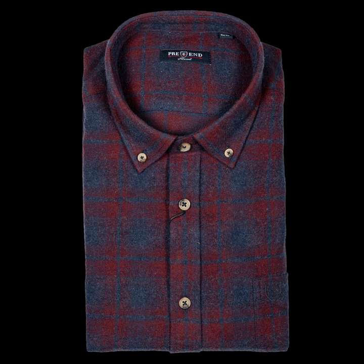 Priser på Pre End Farmer Herre Skjorte - Ultra Dark Navy Mix - 3XL-47/48