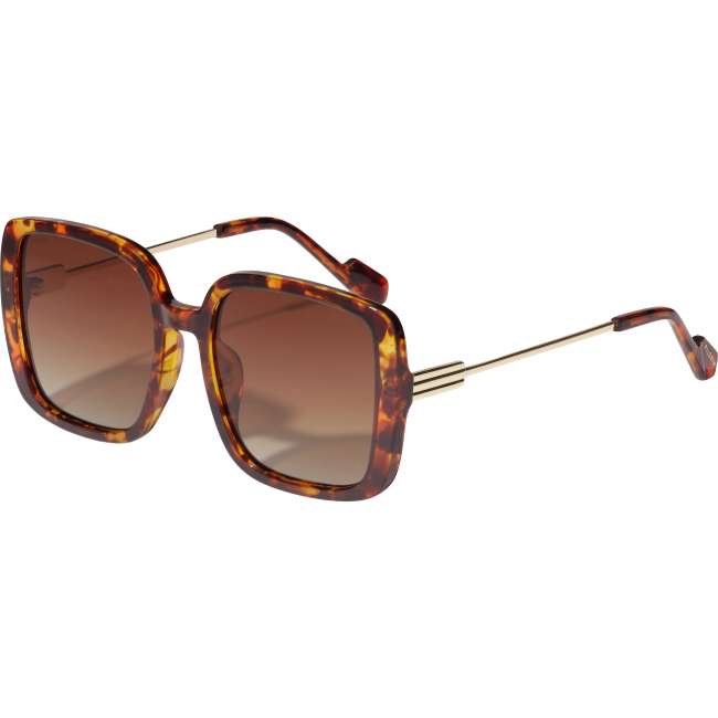 Priser på Pilgrim ALIET solbriller, tortoise brun/guld