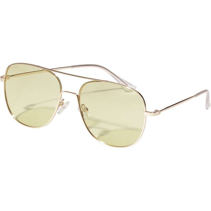 Priser på Pilgrim DALLAS solbriller, gul/guld