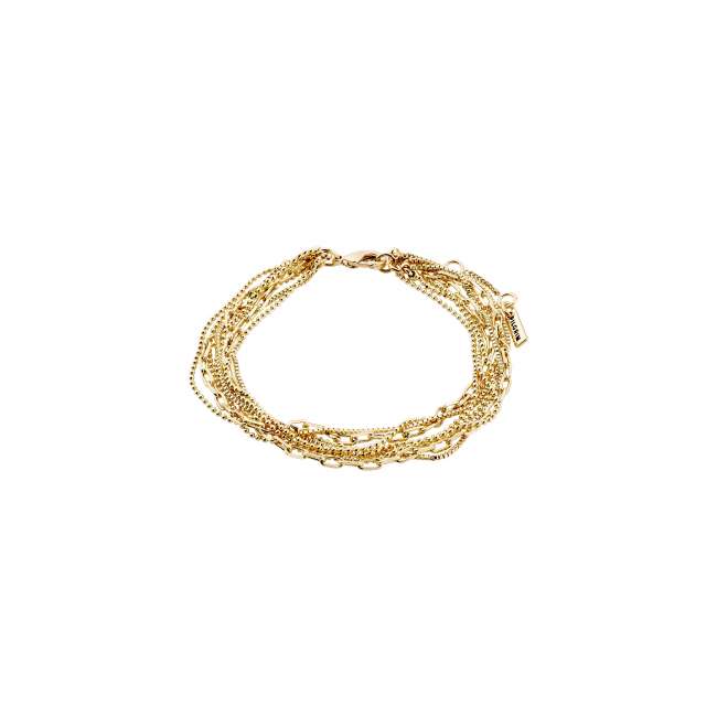 Priser på Pilgrim LILY chain armbånd guldbelagt