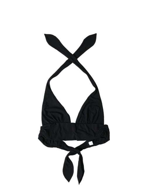 Priser på Dolce & Gabbana Sort Nylon Svømme Top Bikini