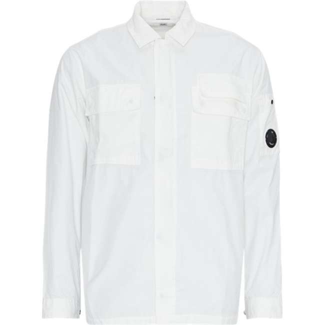 Priser på C.P. Company Gabardine Zipped Overshirt Hvid