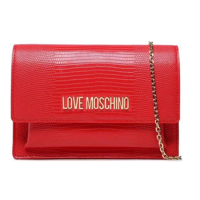 Priser på Love Moschino Rød Læder Crossbody Taske