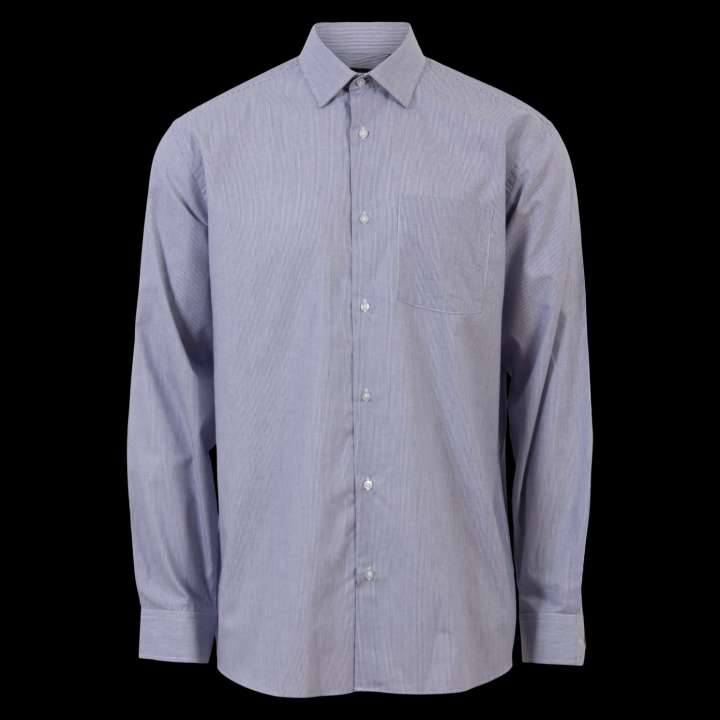 Priser på Carnét Oak Herre Skjorte - Navy Stripe - L