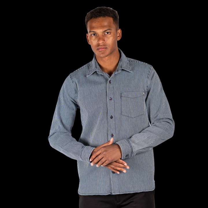 Priser på Marcus Herre Skjorte - Used Stripe - XL
