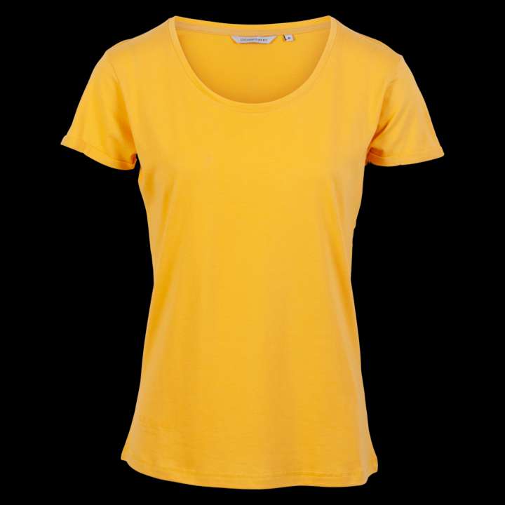 Priser på Kopenhaken Via Dame T-shirt i økologisk bomuld - Ochre - L
