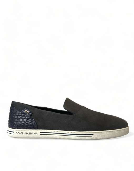 Priser på Dolce & Gabbana Blå Herre Loafers Slippers Sko