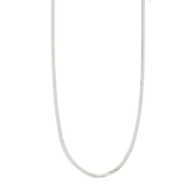 Priser på Pilgrim JOANNA recycled flat snake chain halskæde sølvbelagt