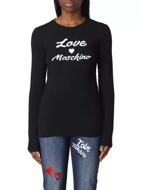 Priser på Love Moschino Sort Bomuld Tops & T-Shirt