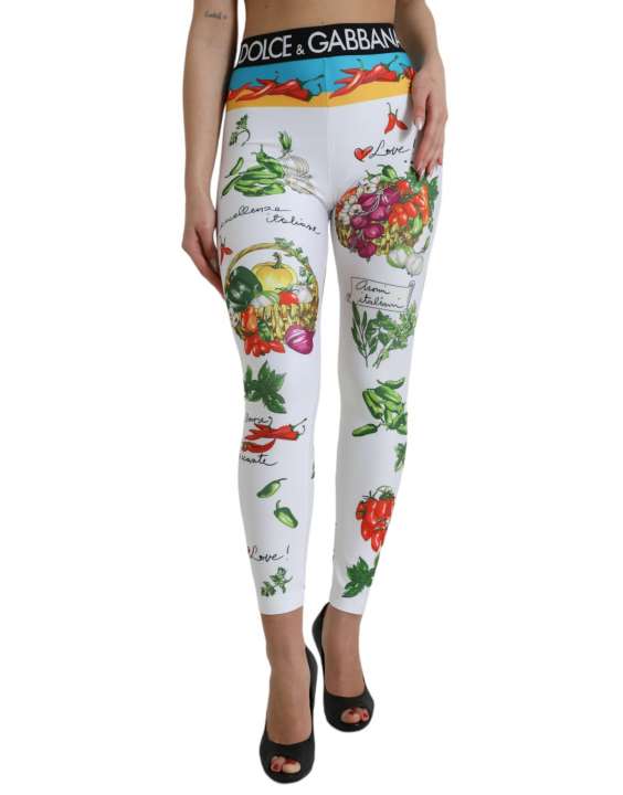 Priser på Dolce & Gabbana Hvid Leggings Bukser & Jeans