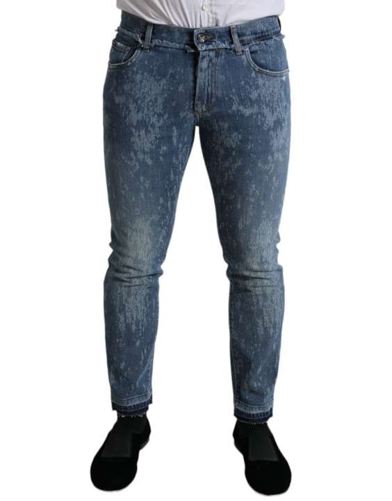 Priser på Dolce & Gabbana Blå Bomuld Denim Bukser & Jeans