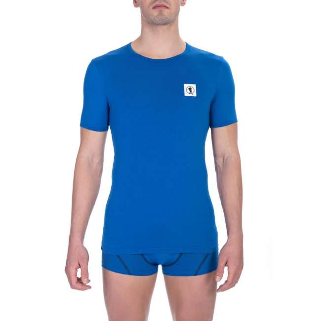 Priser på Bikkembergs Blå Bomuld T-Shirt