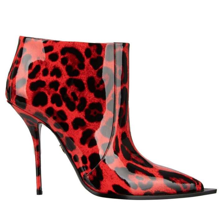 Priser på Dolce & Gabbana Pink Læder Ankelstøvler