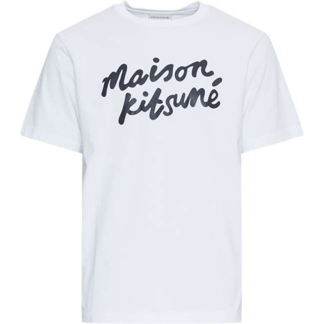 Priser på MAISON KITSUNÃ‰ Regular fit MM00101KJ0118 T-shirts Hvid