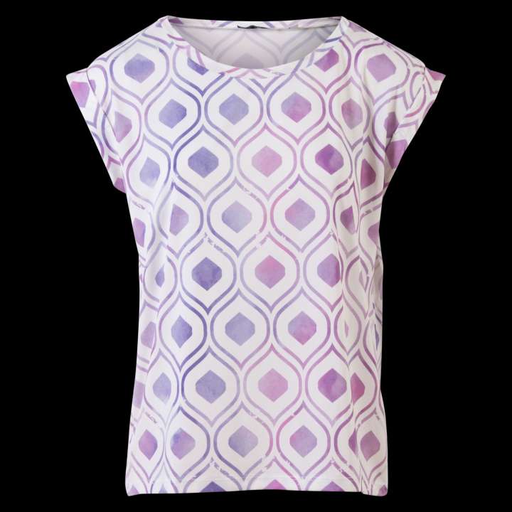 Priser på M.X.O Dame Kortærmet bluse - Purple - 2XL