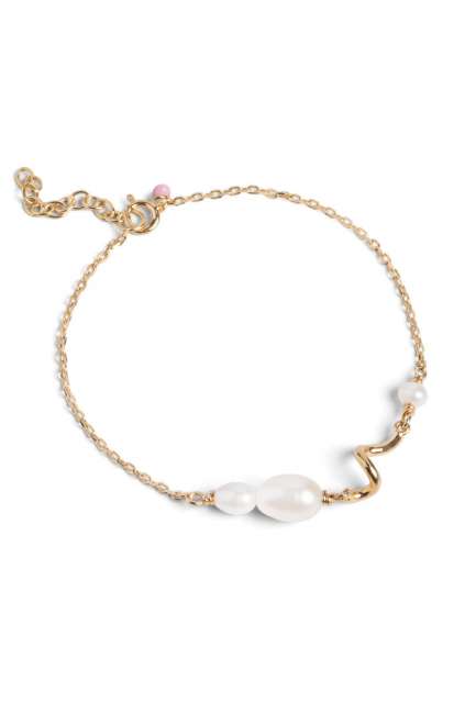 Priser på â¤ï¸Ž Enamel - Armbånd - Pearlie Twist Bracelet - Pearl