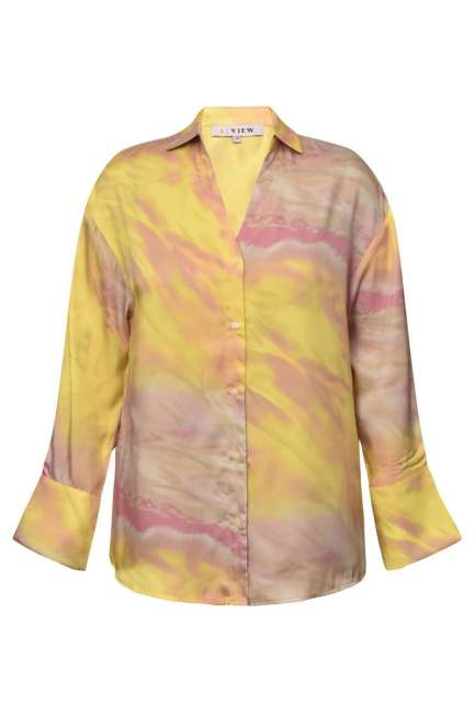 Priser på A-View - Skjorte - Carina Shirt - Yellow/Rose