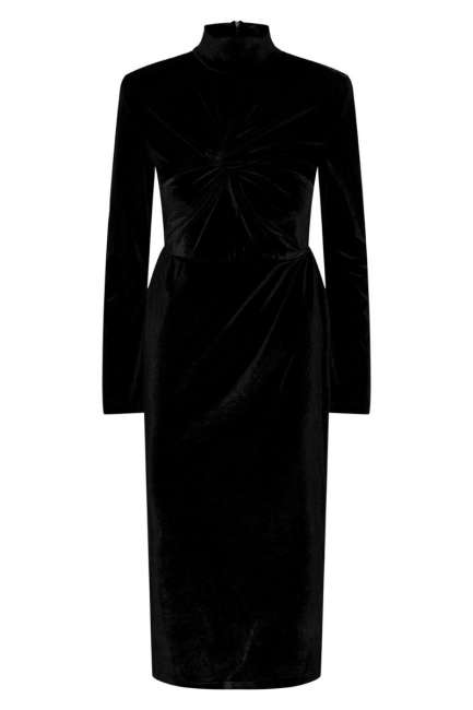 Priser på Y.A.S - Kjole - YAS Novella High Neck LS Midi Dress - Black