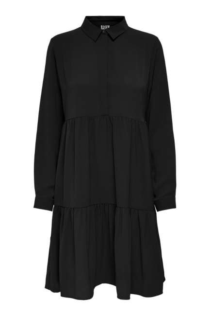 Priser på JDY - Kjole - JDY Piper L/S Shirt Dress - Black
