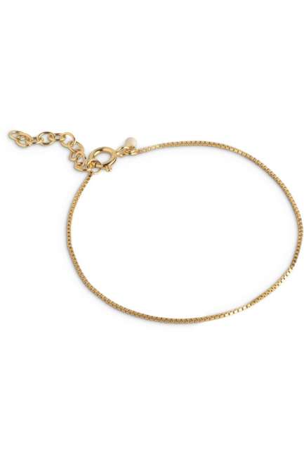 Priser på Enamel - Armbånd - Box Chain Bracelet - Guld