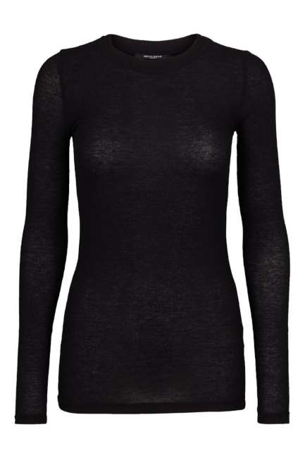Priser på Bruuns Bazaar - Bluse - AngelaBB LS T-shirt - Black