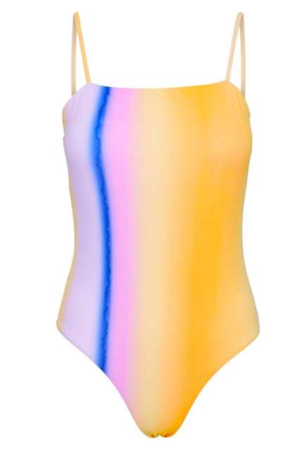 Priser på Pieces - Badetøj - PC Anni Swimsuit - Blazing Orange