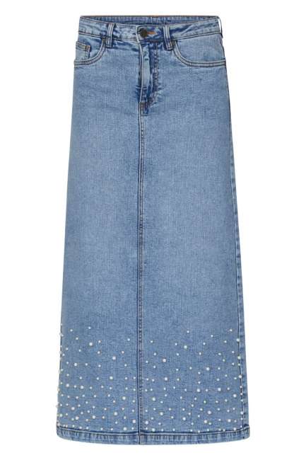 Priser på Sisters Point - Nederdel - Olia Skirt - Blue Used/Pearls