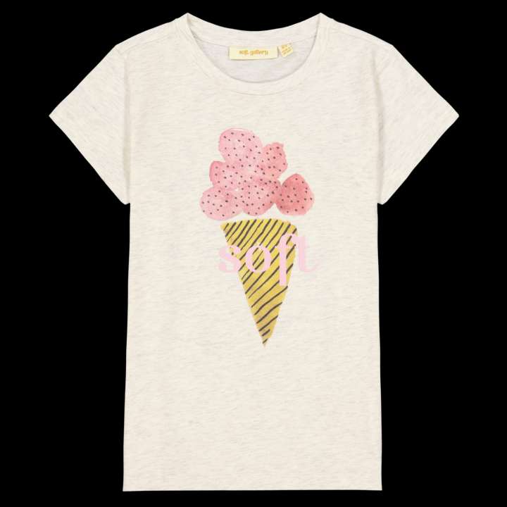 Priser på Soft Gallery Pige T-shirt - Gardenia - 9/10Y